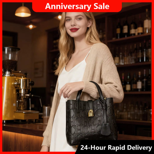 Embossed Ladies Crossbody Bag Letter Printing Design Ladies Handbag Large Capacity Tote Bag Elegant Temperament Ladies Should
